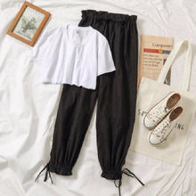 Load image into Gallery viewer, Two piece set tracksuit women summer clothes for women new Korean 2 piece set women casual Harem pant suit student Harajuku girl